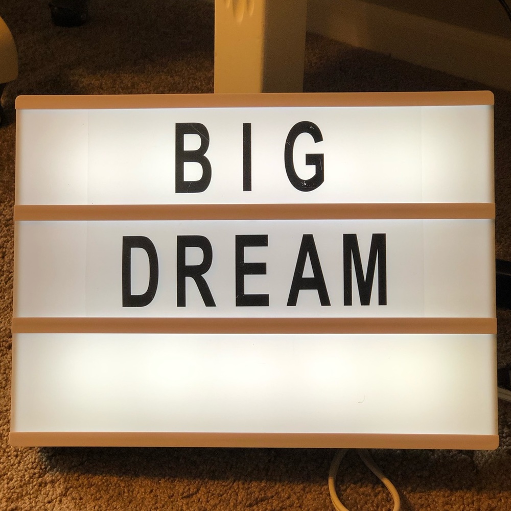 Light up sign box